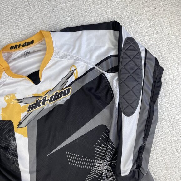 Ski-Doo BRP Jersey padded elbow Women Sz M Yellow/Black Racing Team X Snowmobile - Picture 2 of 16